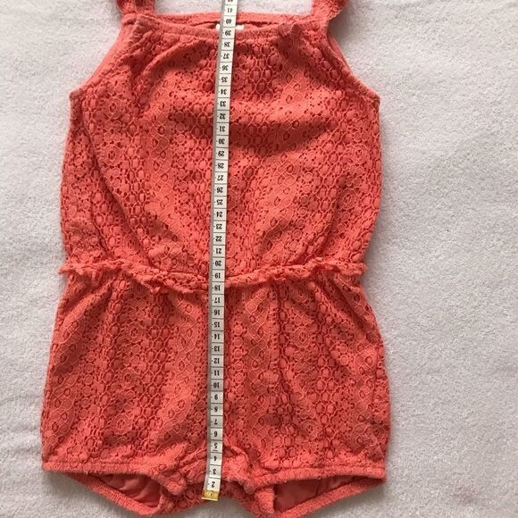 H&M Kids Romper Orange Floral 18-24M Girl​ - Picture 8 of 8